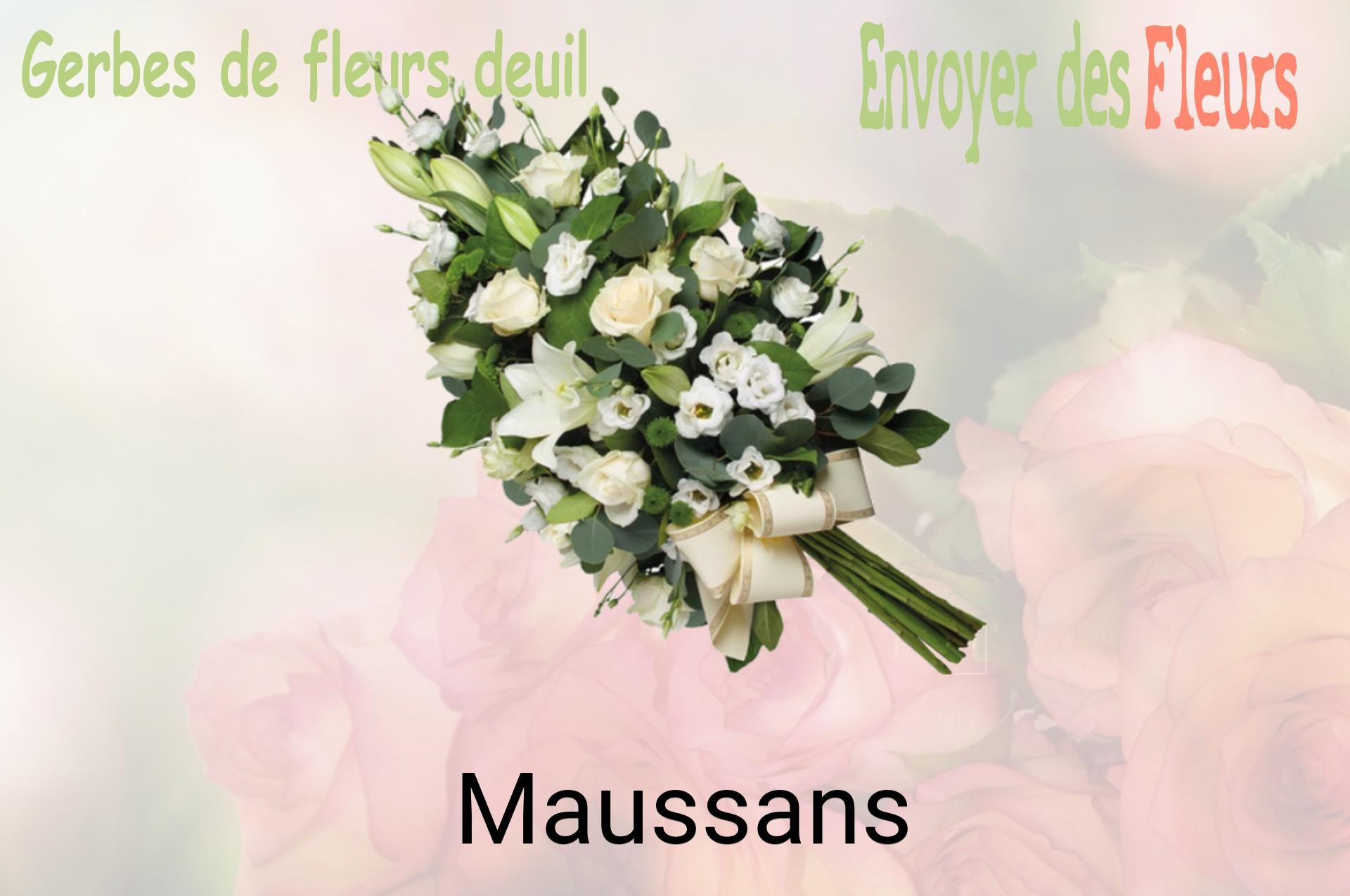 Gerbe de fleurs de deuil livrée à Maussans